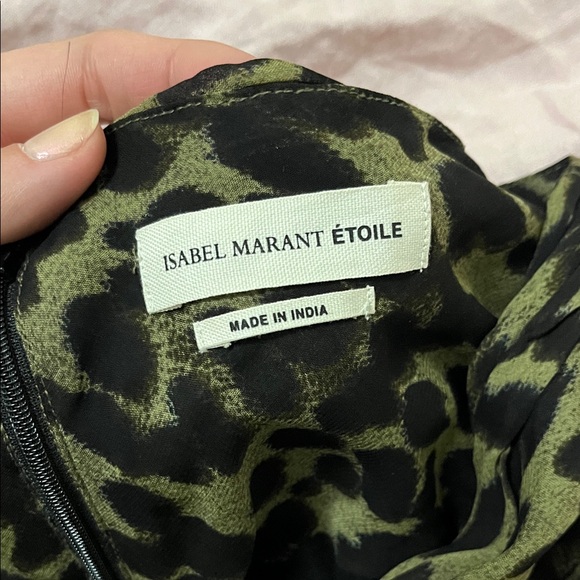 ISABEL MARANT Leopard Print Skirt - Black and Green - Picture 2 of 4